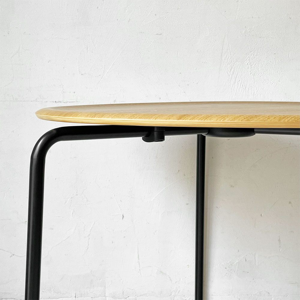 エンゲルブレヒト Engelbrechts ケヴィ KEVI 2010 ダイニングテーブル オーク材 プライウッド カフェテーブル 70cm 3本脚 ヨルゲン・ラスムッセン デンマーク 未使用品 ★