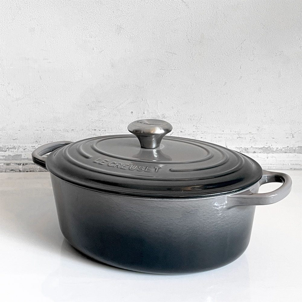 ルクルーゼ LE CREUSET ココットオーバル 両手鍋 33cm  オイスターグレー 鋳物 フランス ■