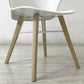 カリガリス Calligaris バイア Bahia CS/1814 ダイニングチェア ポリプロピレン ウッドレッグ ナチュラル × マットオプティックホワイト ドンドリ・エ・ポッチ イタリア モダンデザイン 脚カット ●