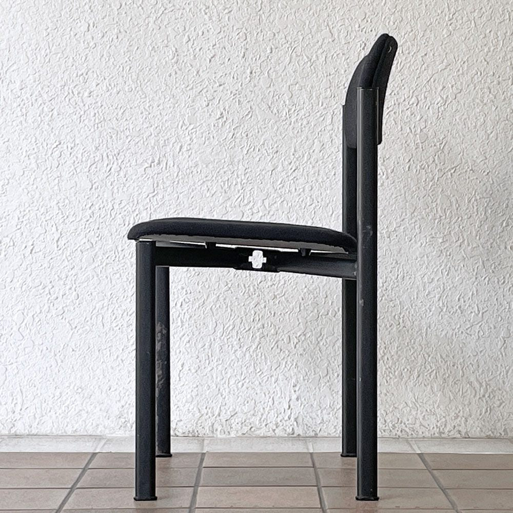 アスコ ASKO キキチェア KIKI CHAIR ダイニングチェア スチール ファブリック ブラック イルマリ・タピオヴァーラ フィンランド 北欧家具 ビンテージ ◇