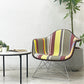 ハーマンミラー Herman Miller アームシェルチェア 2nd ビンテージ アプホルスター キャッツクレイドルベース ボーダー生地 新品張替済 C&R イームズ ミッドセンチュリー ●