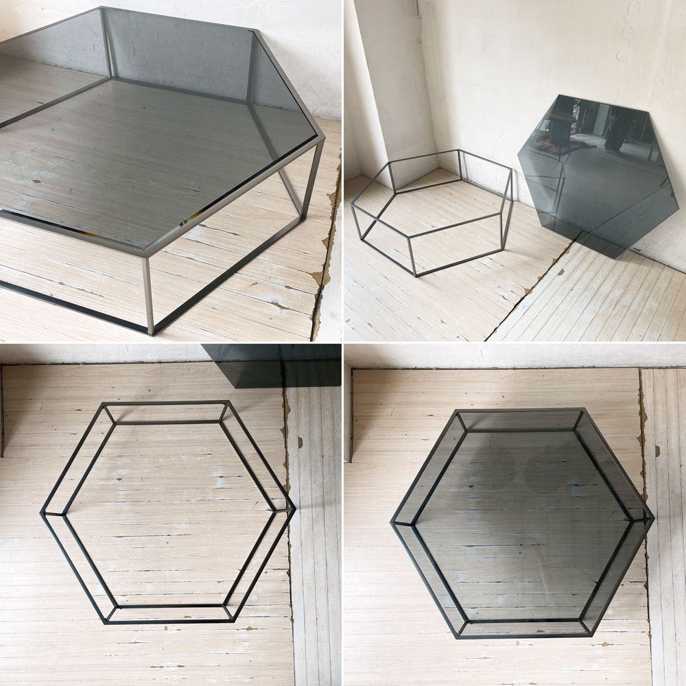 デサルト DESALTO ヘキサゴン HEXAGON 690 ローテーブル W92.5cm 吉岡徳仁 カッシーナ取扱 定価￥484,400- ★