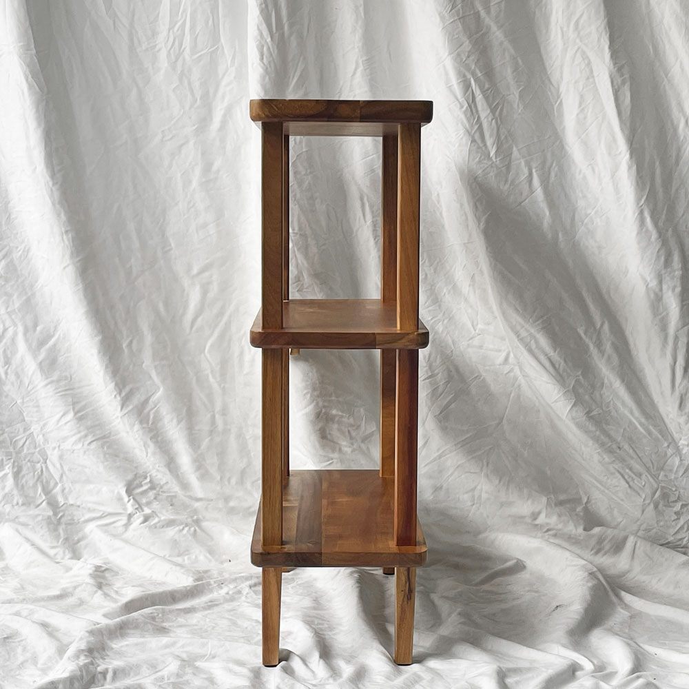 ザラホーム ZARA HOME アカシアウッド シェルフ 3段 オープンシェルフ w55cm 定価￥37,900- ◇