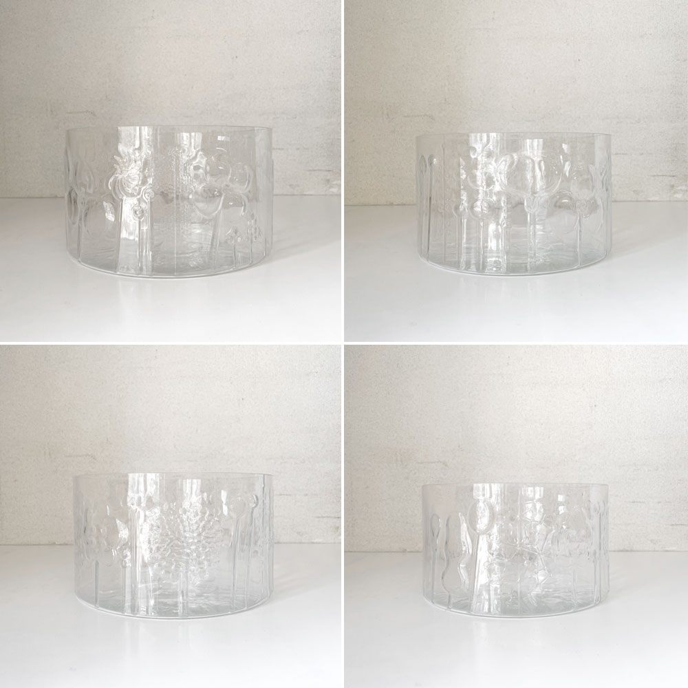 イッタラ iittala フローラ Flora ボウル クリア 25cm 特大 ヌータヤルヴィ スコープ別注 オイバ・トイッカ フィンランド 北欧雑貨 廃番 ◎