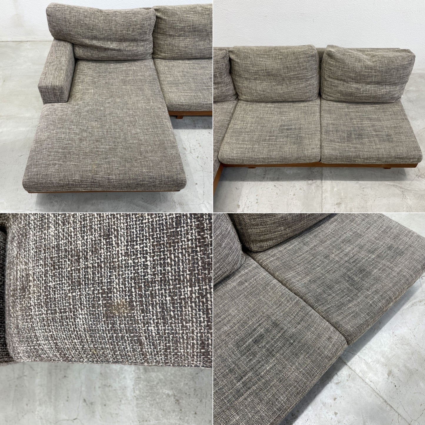 マスターウォール MASTERWAL デニッシュ ソファ DANISH SOFA 2シーター + カウチソファ ウォールナット無垢材 アカセ木工 〓