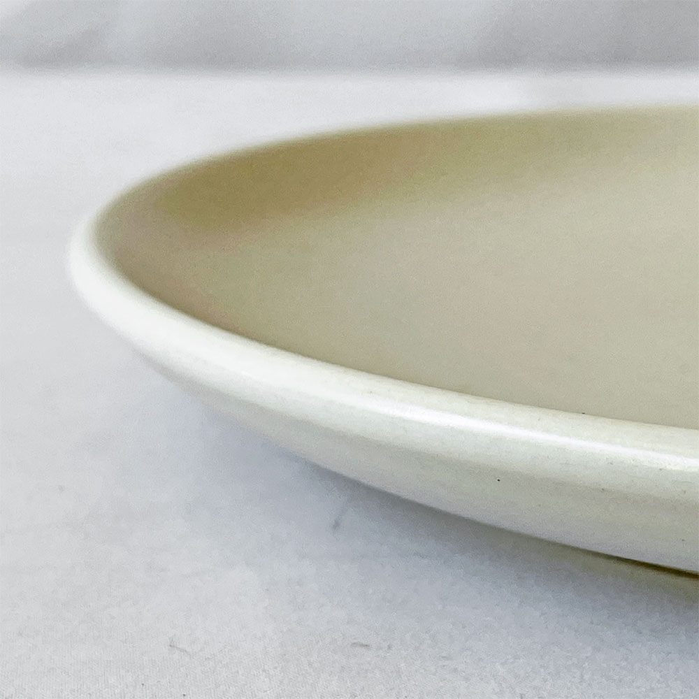 <BR>ヒースセラミックス HEATH CERAMICS デザートプレート ホワイト Φ21cm 陶器 アメリカ シンプルデザイン ◇