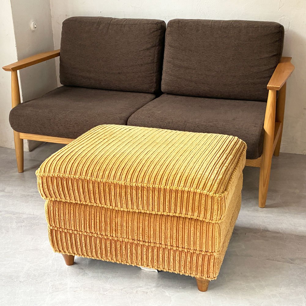 アクメファニチャー ACME Furniture レイクウッド オットマン LAKE WOOD OTTOMAN オットマン 西海岸 80s 定価64,350円 ★