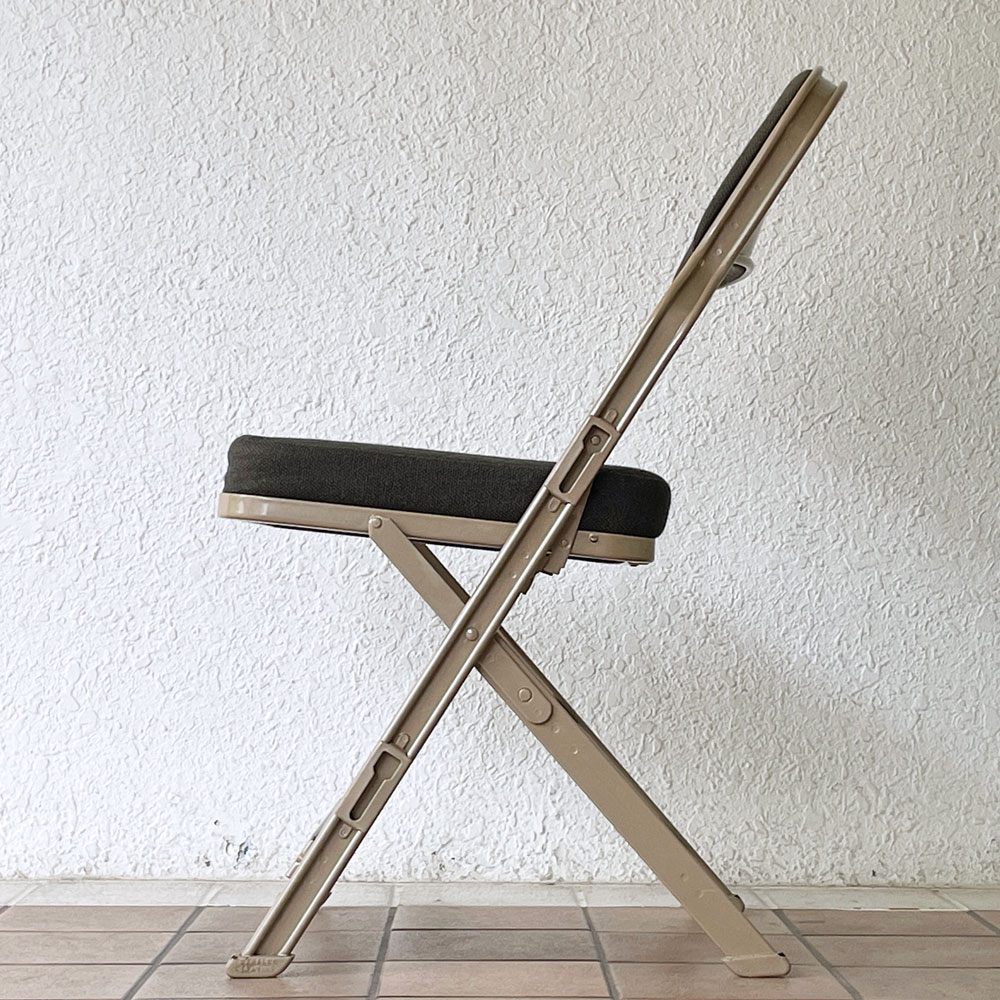 クラリン CLARIN フォールディングチェア FULL CUSHION FOLDING CHAIR フルクッション モスグリーン 折りたたみ アメリカ製 P.F.S.取扱 定価￥33,000- ◇