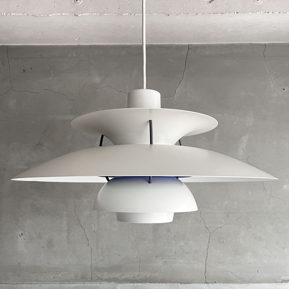 ルイスポールセン Louis Poulsen PH5 ペンダントライト クラシックホワイト ポール・ヘニングセン 北欧 名作照明 箱付き ♪