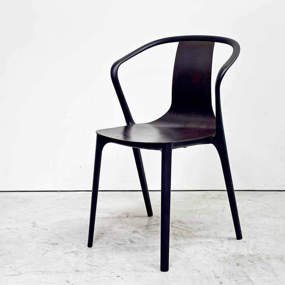ヴィトラ Vitra ベルヴィルチェア Belleville Chair アームチェア ダイニングチェア スタッキングチェア オーク材 ダークブラウン系カラー ロナン & エルワン・ブルレック A ●