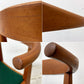ウッドユーライクカンパニー WOOD YOU LIKE COMPANY アイチェア AI CHAIR アームチェア チェリー無垢材 ファブリック張替え済み グリーン ●
