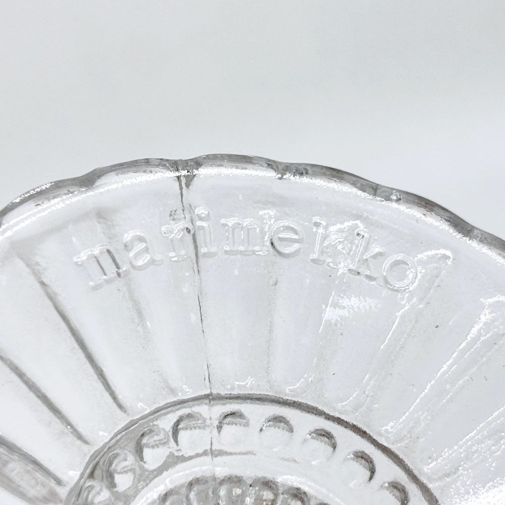 イッタラ iittala マリメッコ marimekko マリスコーリ Mariskooli マリボウル クリア Sサイズ 12cm 北欧食器 B ●