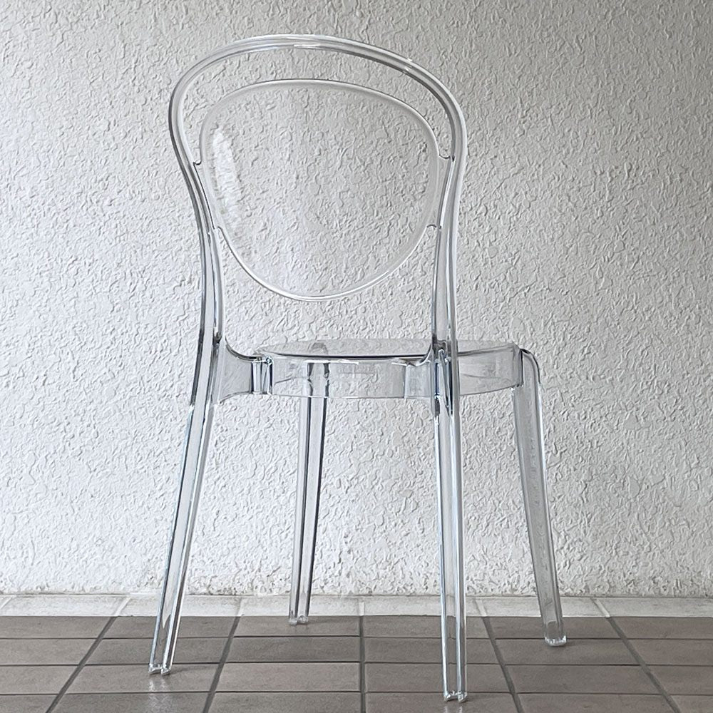 カリガリス Calligaris パリジェンヌ PARISIENNE ダイニングチェア ポリカーボネート トランスペアレント スタッキング イタリア ◇