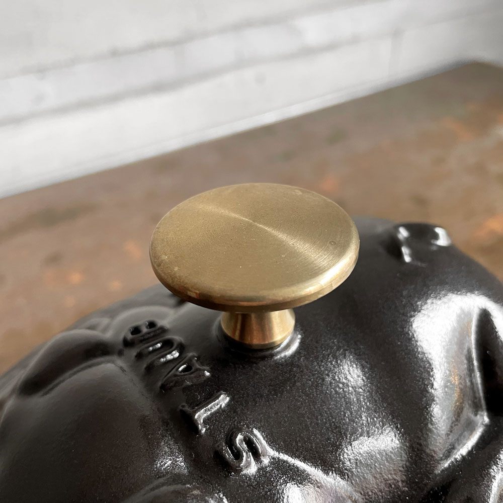 ストウブ STAUB ピギーココット オーバル 両手鍋 スペシャルシェイプ ブラック 17cm 豚 鋳物 キャセロール ガス オーブン IH対応 フランス ♪