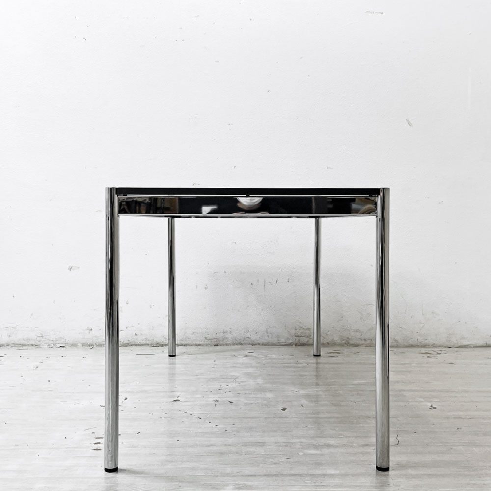 ユーエスエムハラー USMハラー USM Haller モジュラーファニチャー USMハラーテーブル ワーキングデスク ダイニング グラファイトグレー ラミネート天板 アジャスター 高さ調整機能付 スイス A ●