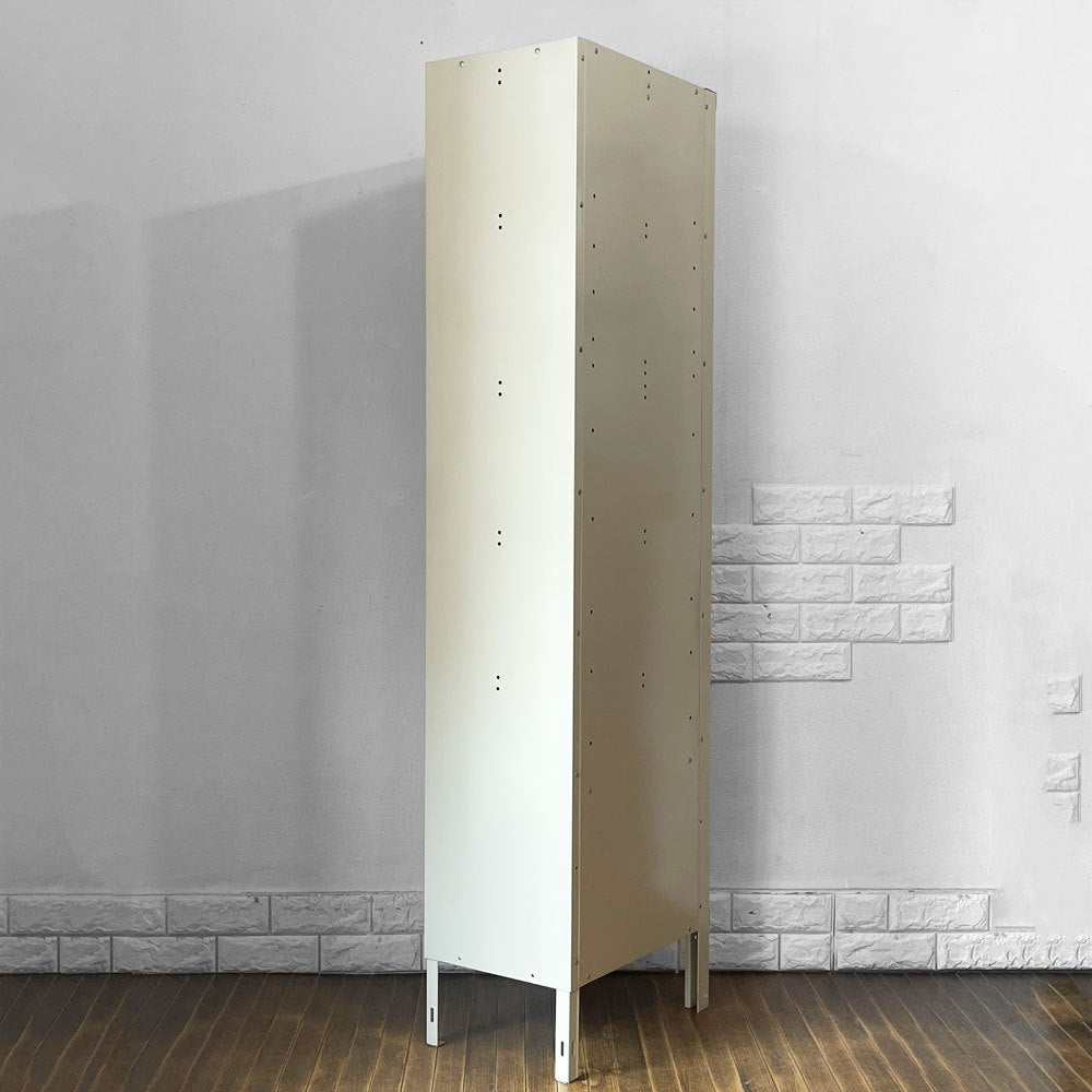 リオン LYON スチール ロッカー RECESSED HANDLE 1-TIER LOCKER シングルロッカー アイボリー インダストリアル US パシフィックファニチャーサービス取扱 ◎