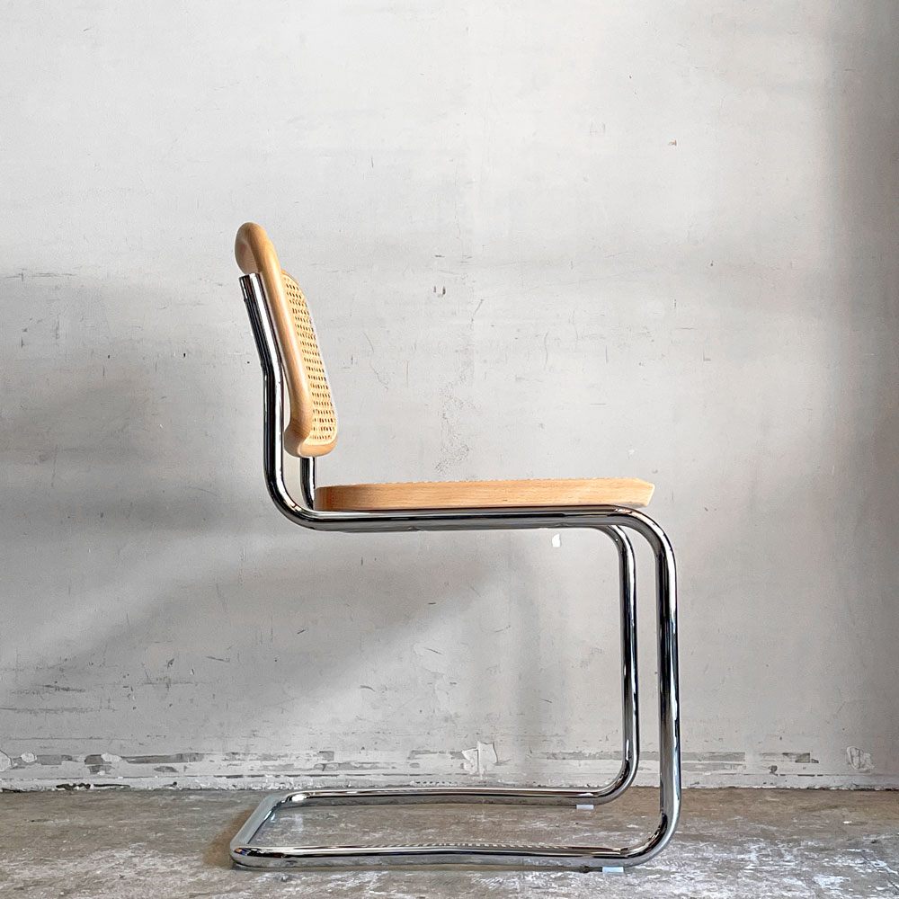 ノルスタジオ Knoll Studio ブロイヤーコレクション Breuer Collection チェスカチェア CESCA CHAIR アームレス マルセル・ブロイヤー 美品■