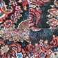 ペルシャ絨毯 カシャーン産 ラグ カーペット 絨毯 205×151cm コットン 綿 手織り アラベスク模様 ●
