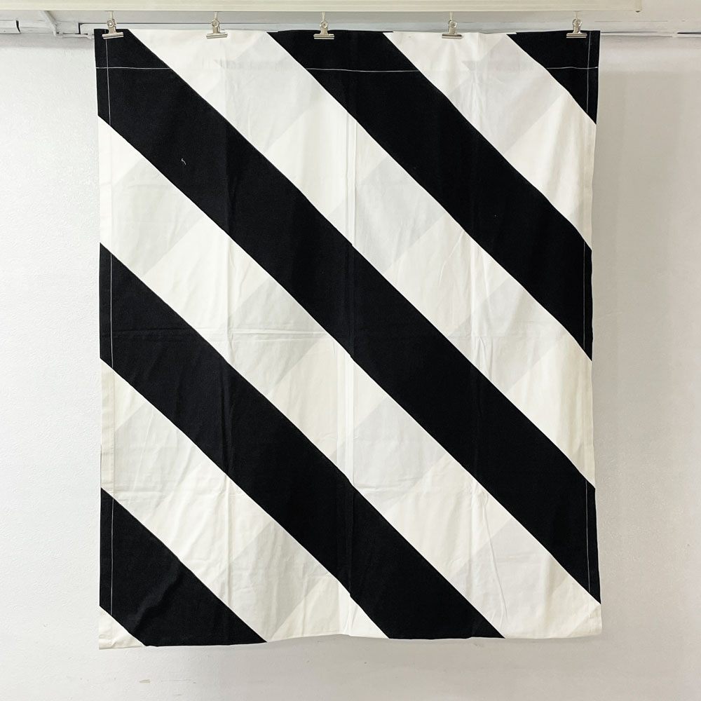 マリメッコ marimekko ライタ Raita 生地 ファブリック 125×302cm マイヤ・イソラ Maija Isola フィンランドビンテージ A ●