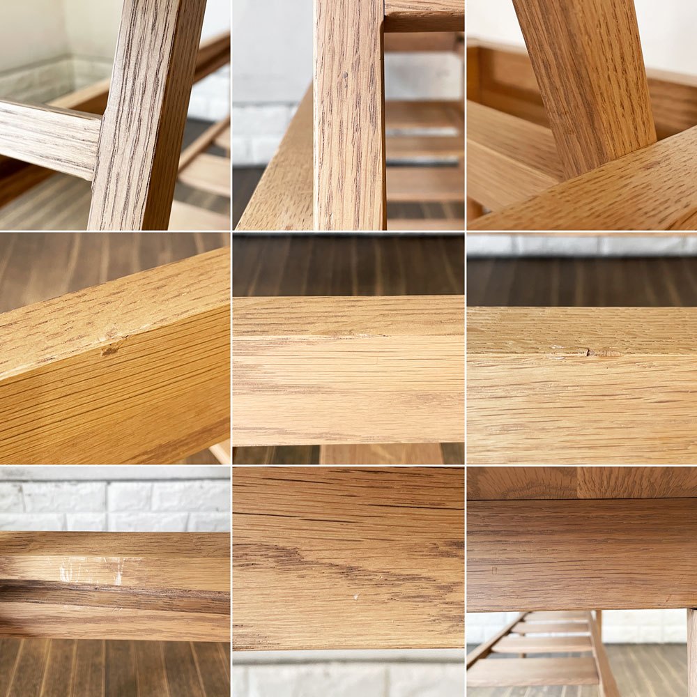 モモナチュラル Momo Natural リバーゲート RIVERGATE ローテーブル FD LOW TABLE エレベーターテーブル リフトアップ 昇降式 オーク材 W115cm 廃番サイズ ◎