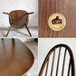 アーコール Ercol クエーカーチェア ダイニングチェア コロニアル ハイバック エルム材 × ビーチ材 ブラウン UKビンテージ 英国家具 ■