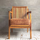 ダブルティー WTW アペルト チェア APERTO CHAIR NT アームチェア ラウンジチェア 1Pソファ レザー ブラウン 西海岸 ウエストコースト ♪