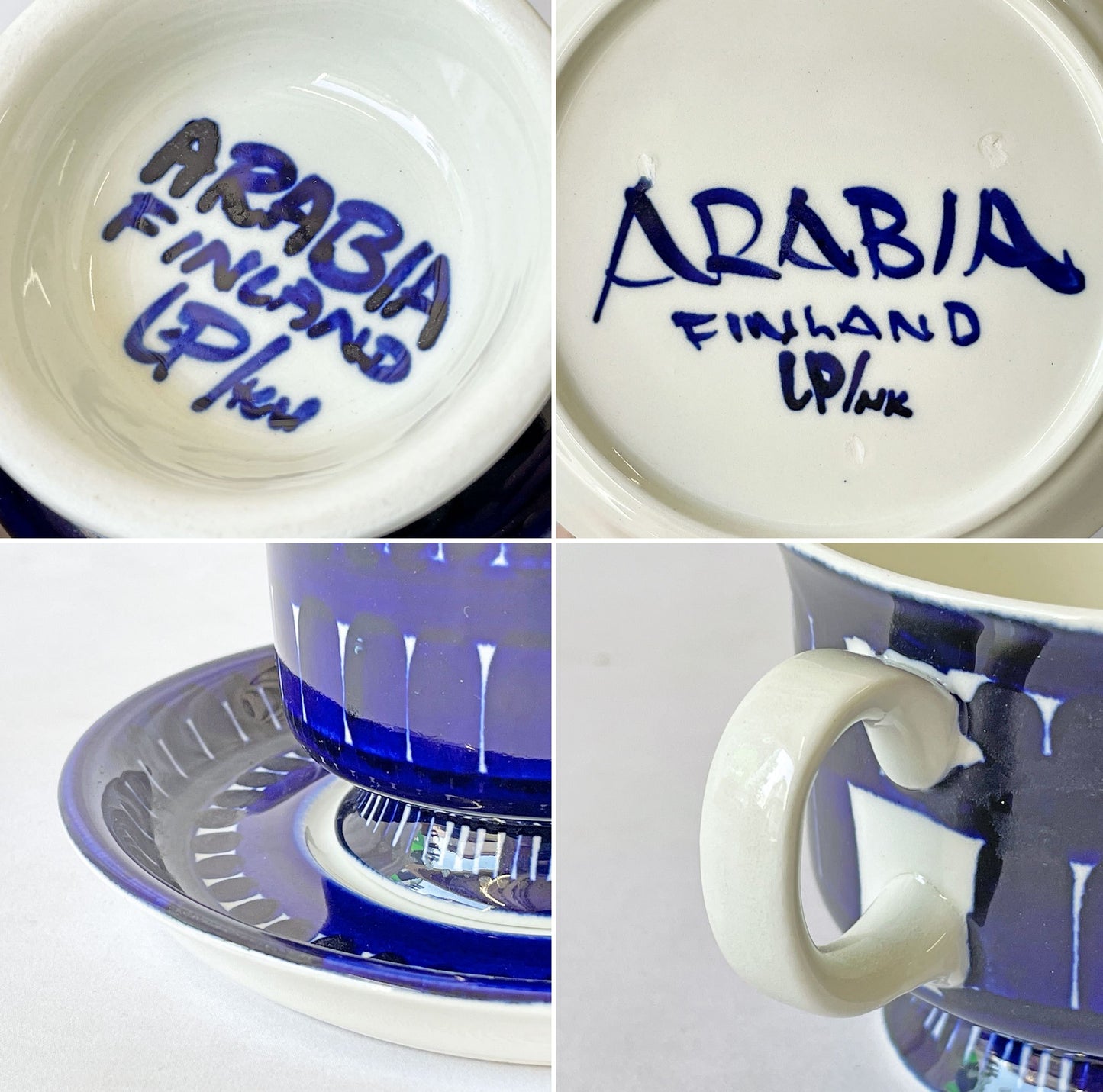 アラビア ARABIA バレンシア Valencia カップ＆ソーサー C&S ウラ・プロコッペ Ulla Procope フィンランド ビンテージ 北欧食器 ◇