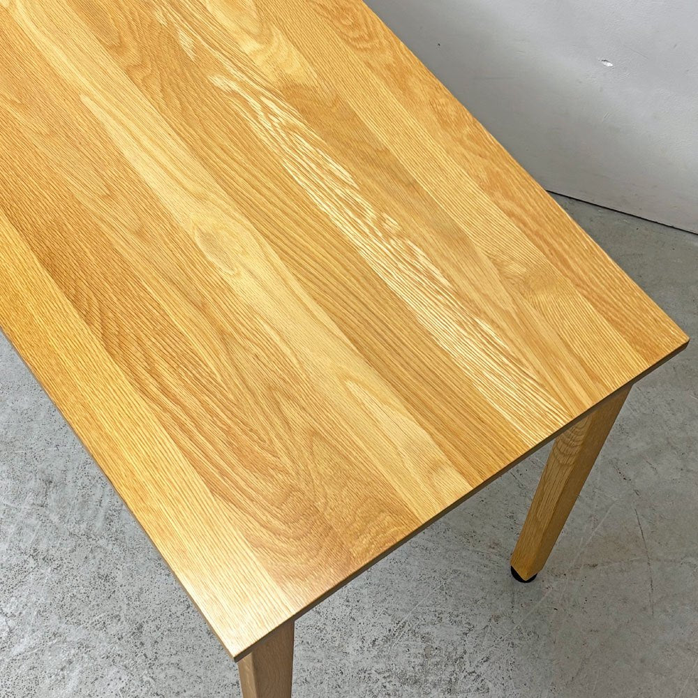 無印良品 MUJI オーク無垢材 パーソナルデスク 学習机 2ドロワー 引出し付き ナチュラルスタイル W110cm ●
