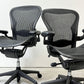 ハーマンミラー Herman Miller アーロンチェア Bサイズ ランバーサポート フル装備 グラファイトベース ビル・スタンフ ＆ ドン・チャドウィック ババナクッション新品●