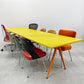 ヘイ HAY ピラミッドテーブル 02 Pyramid table 02 W300cm イエロートップ x オレンジベース 廃番カラー ヴィム・リートフェルト オランダ インダストリアルデザイン 〓