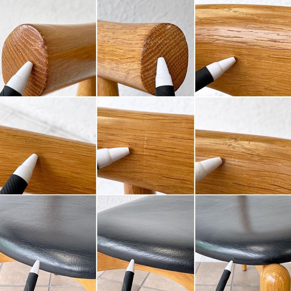 カールハンセン＆サン Carl Hansen & Son CH20 エルボーチェア ダイニングチェア オーク材 レザー 本革 ハンス・J・ウェグナー ◇
