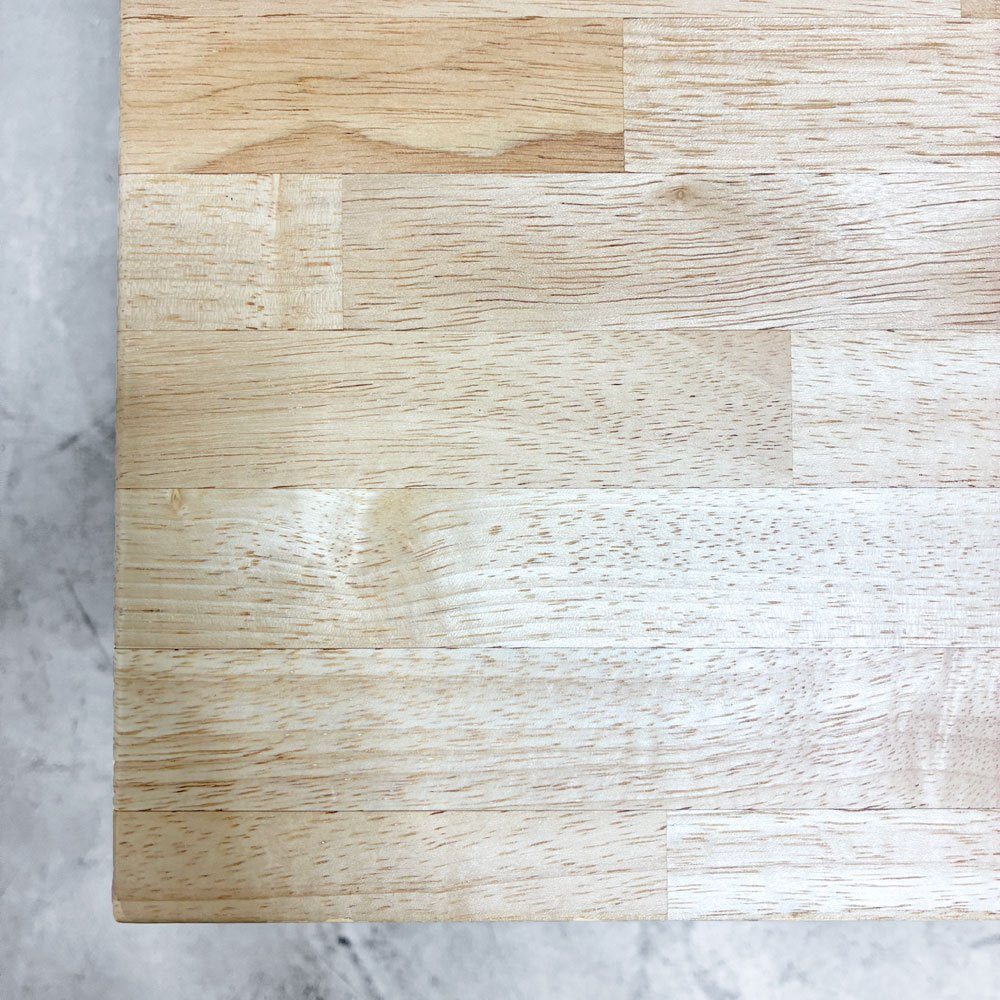 かなでもの KANADEMONO ザ・テーブル THE TABLE デスク ブラック 120x60cm スクエアバー脚 ブラック  ナチュラル 配線孔付き ●