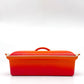 ルクルーゼ LE CREUSET テリーヌ・レクタ 長方形 ストーンウェア 28cm オレンジ フランス ●