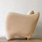 イデー IDEE ミニミラーアームチェア MINI MILLER ARM CHAIR パーソナルチェア シングルソファ ファブリック ベージュ 廃番色 ◇