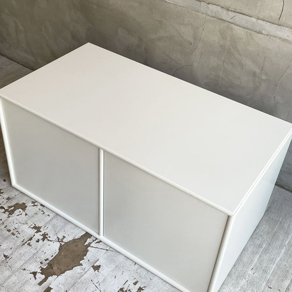 モンタナ MONTANA システムシェルフユニット SYSTEM SHELF UNIT キャビネット プッシュラッチ 木製扉 ホワイト デンマーク ♪