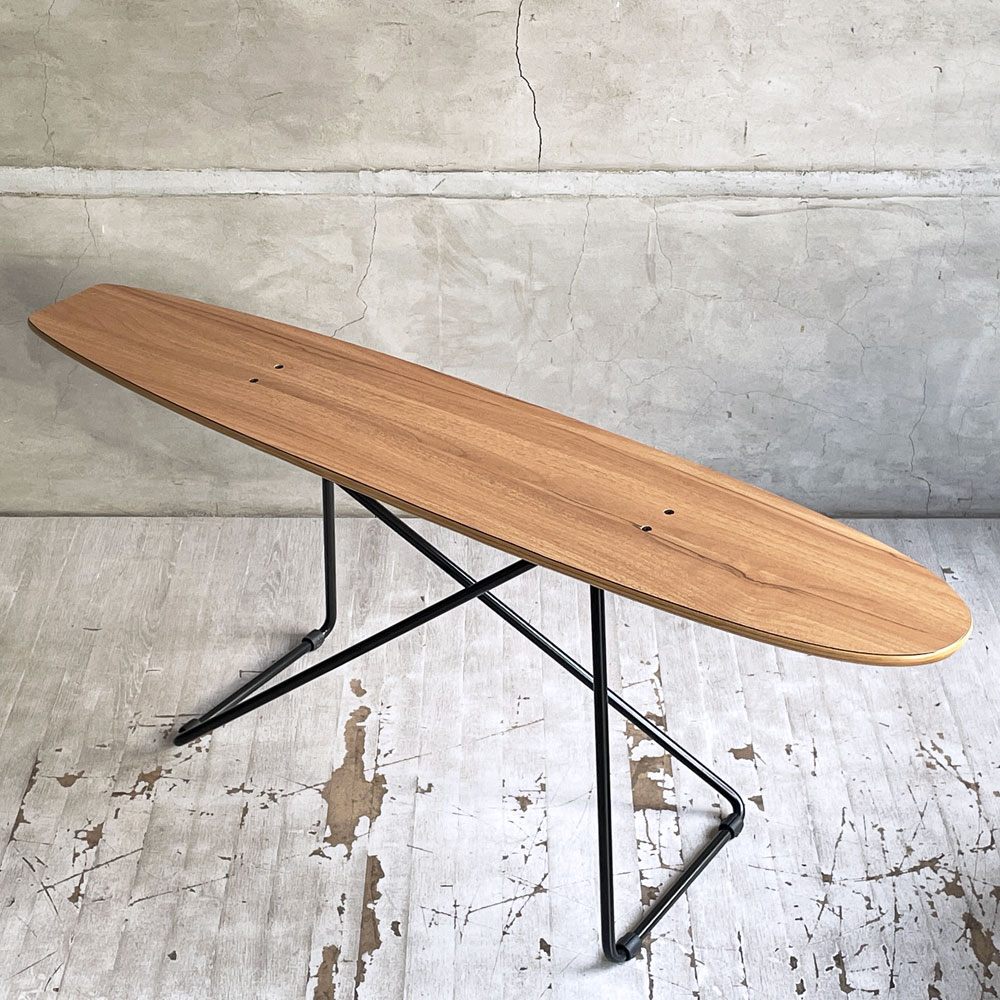 東屋 AZUMAYA スケートボードテーブル skateboard table ROSIL ロシル サイドテーブル スチール メラミン化粧合板 インダストリアル B ♪