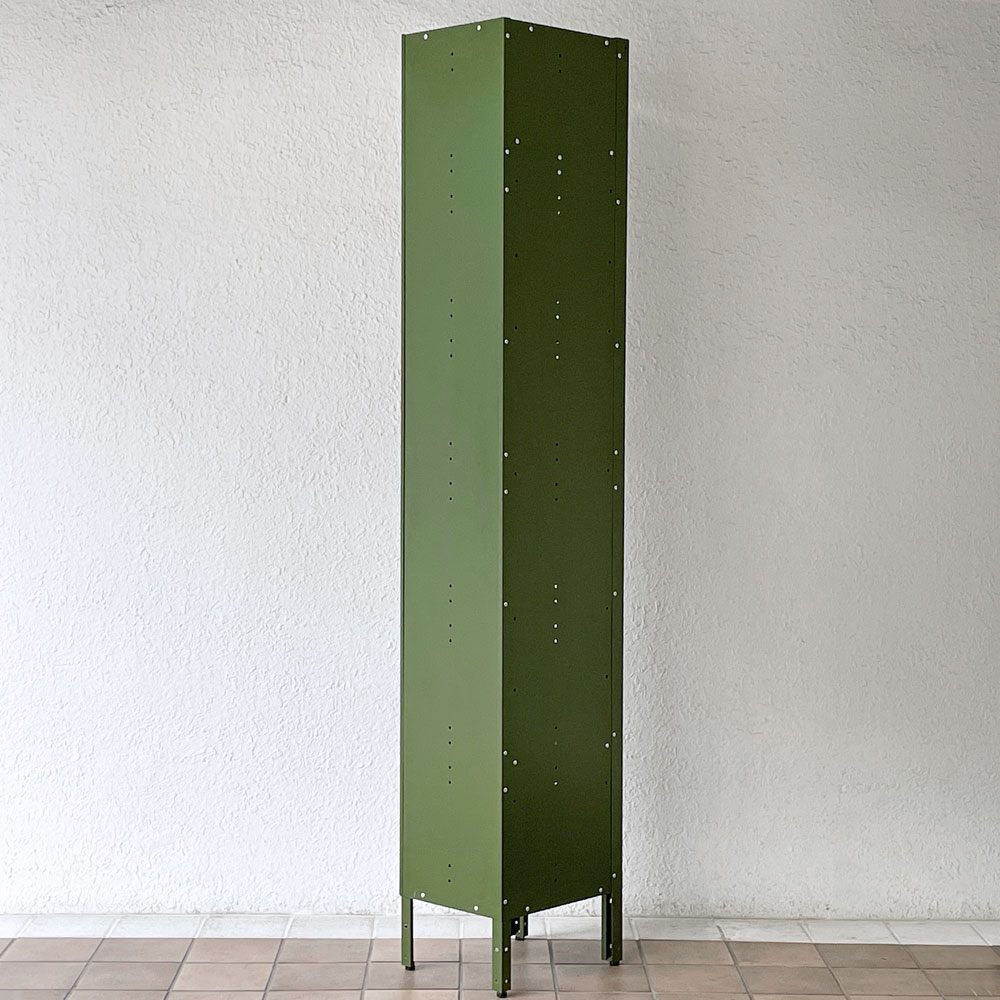 WHOLE EQUIPMENT CATALOG ジェネラルスチールロッカー シングル カーキ スチールキャビネット インダストリアル 店舗什器 廃番 ◇