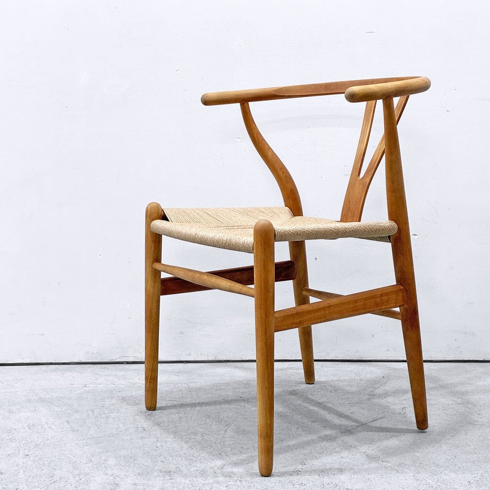 カールハンセン＆サン Carl Hansen & Son CH24 Yチェア オイルフィニッシュ ビーチ材 ハンス・J・ウェグナー デンマーク ペーパーコード張替済 日本仕様サイズ ビンテージ C ●