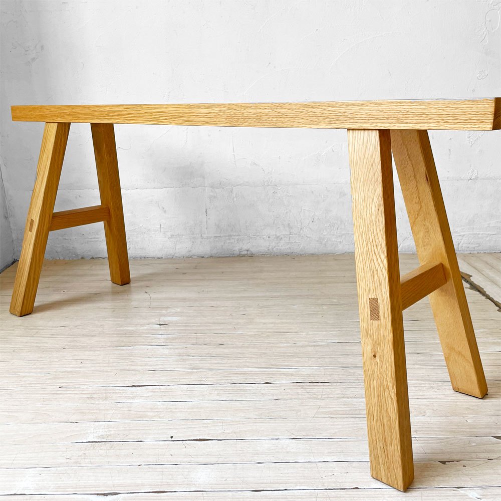 無印良品 MUJI オーク 無垢材 ベンチ 大サイズ スツール ホワイトオーク 廃盤 希少 ★