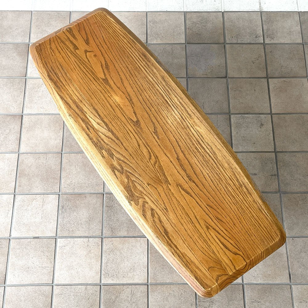 モモナチュラル Momo Natural リバーゲート RIVERGATE エレベーターテーブル センターテーブル オーク材 マガジンラック W125cm ◇