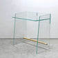 グラスイタリア GLAS ITALIA ピランデッロ Pirandello ガラス デスク W80cm ジャスパー・モリソン イタリアモダン 現状品 〓
