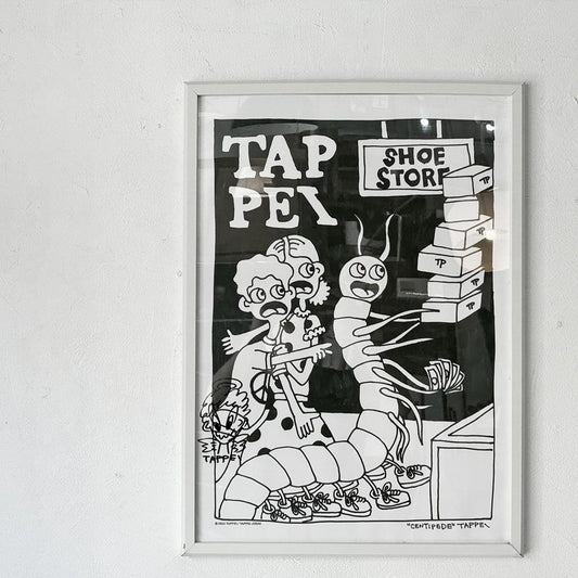 タッペイ TAPPEI JODAI CENTIPEDE グラフィックポスター サイン入り 44×62㎝ フレーム入り アクリル アート ★