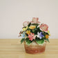 カポディモンテ CAPODIMONTE 陶花 フラワー オブジェ H11.3cm イタリア B ◎