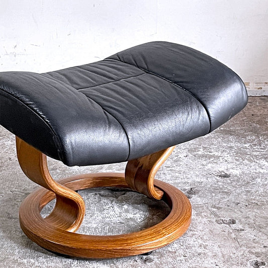 エコーネス EKORNES ストレスレスチェア stressless オットマン スツール プライウッド レザー ブラック 北欧 ノルウェー ■