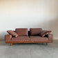 マルイチセーリング MARUICHI SELLING アルバ ALBA 2.5人掛けソファ W194cm ウォールナット材 本革 ブラウンレザー 脚付 定価￥765,600-以上 〓