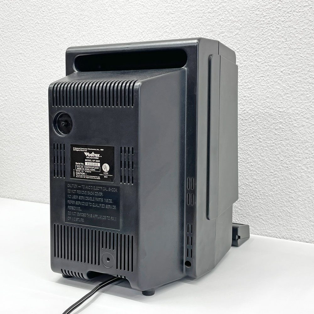 ベクトレックス Vectrex ベクタースキャンディスプレイ ゲーム機 + ROMカートリッジソフト箱付3本 コンピュータビジョン 光速船 レトロゲーム機 〓