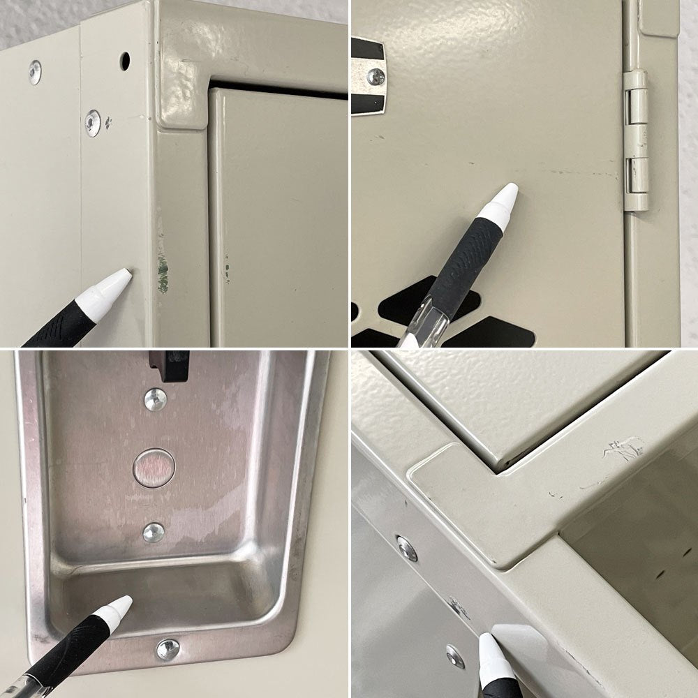 WHOLE EQUIPMENT CATALOG ジェネラルスチールロッカー シングル アイボリー スチールキャビネット インダストリアル 店舗什器 廃番 ◇