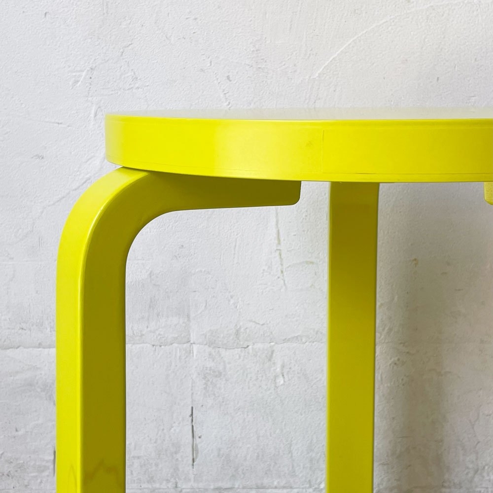アルテック artek スツール60 3本脚 80周年記念モデル イエロー DOVER STREET MARKET GINZA BY KLEIN DYTHAM アルヴァ・アアルト Alvar Aalto 希少 ★