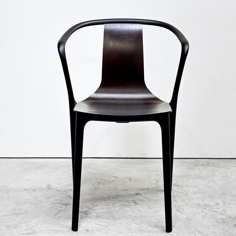 ヴィトラ Vitra ベルヴィルチェア Belleville Chair アームチェア ダイニングチェア スタッキングチェア オーク材 ダークブラウン系カラー ロナン & エルワン・ブルレック B ●