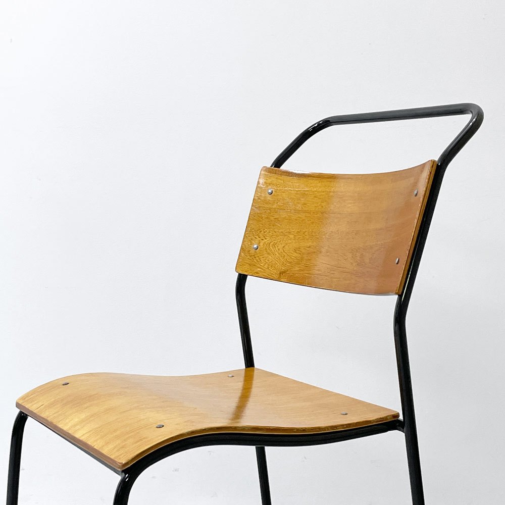クラッシュゲート CRASH GATE ノットアンティークス Knot antiques ブルーノチェア RP6 BLUNO CHAIR スタッキングチェア プライウッド スチールレッグ ブラック 関家具 B ●